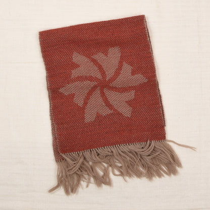 NOS Handwoven Wool Scarves x2 Made in Switzerland ca. 120cm