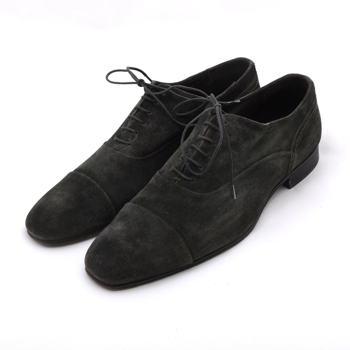 Z Zegna Wildleder Schuhe Gr. EU 7 / US 8 Made in Italy - Grün