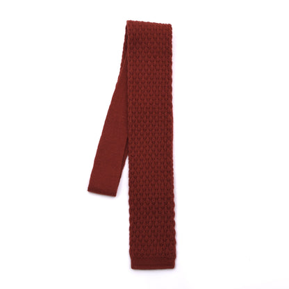 Classic Wolle Strickkrawatte 122cm - Orange