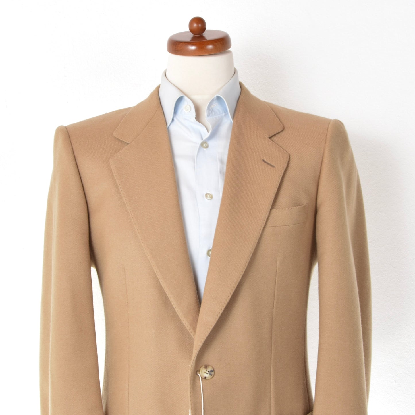 Vintage Ermenegildo Zegna Wool-Cashmere Jacket Size 50 ca. 51.5cm - Tan