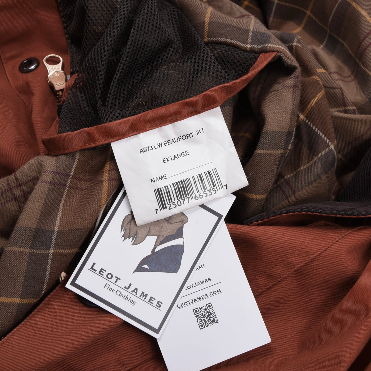 Barbour A973 Lightweight Beaufort Jacke Gr. XL - Orange