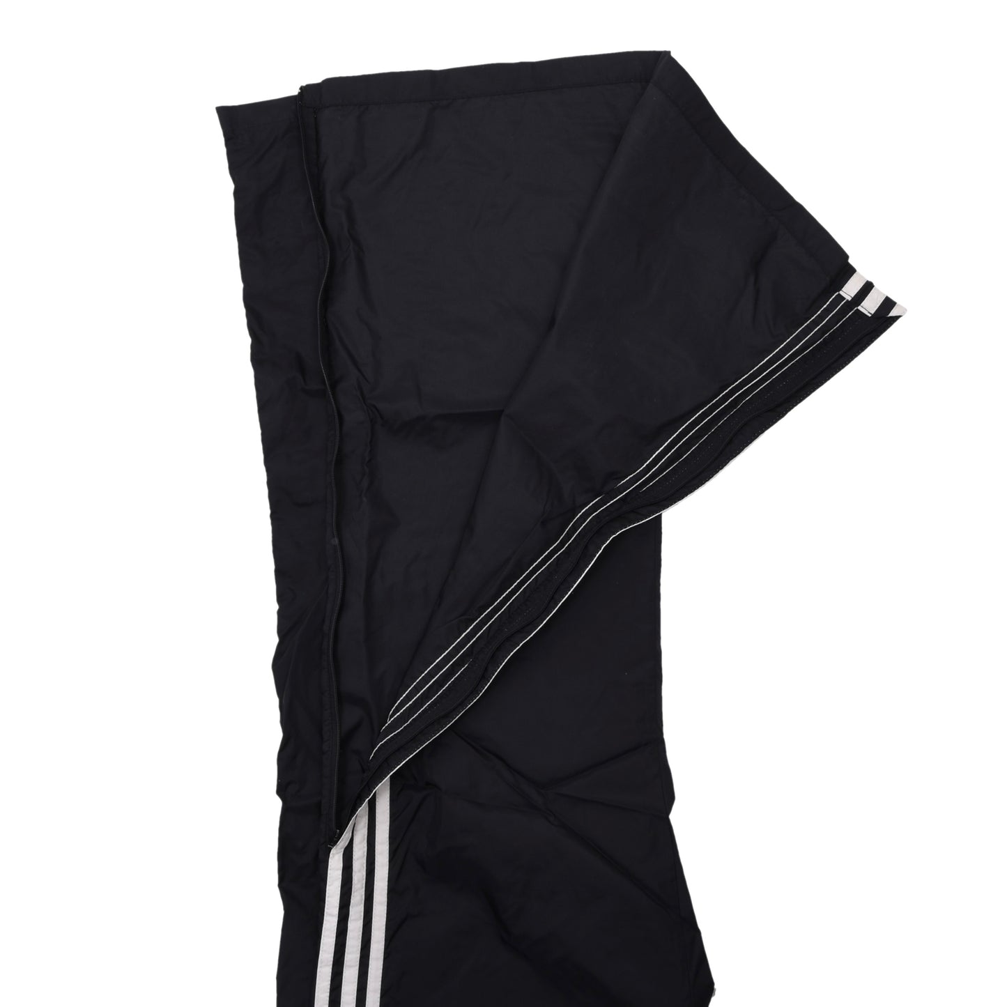 Vintage 80er Adidas Nylon-Regenhose Größe D50 ca. 48cm - Schwarz