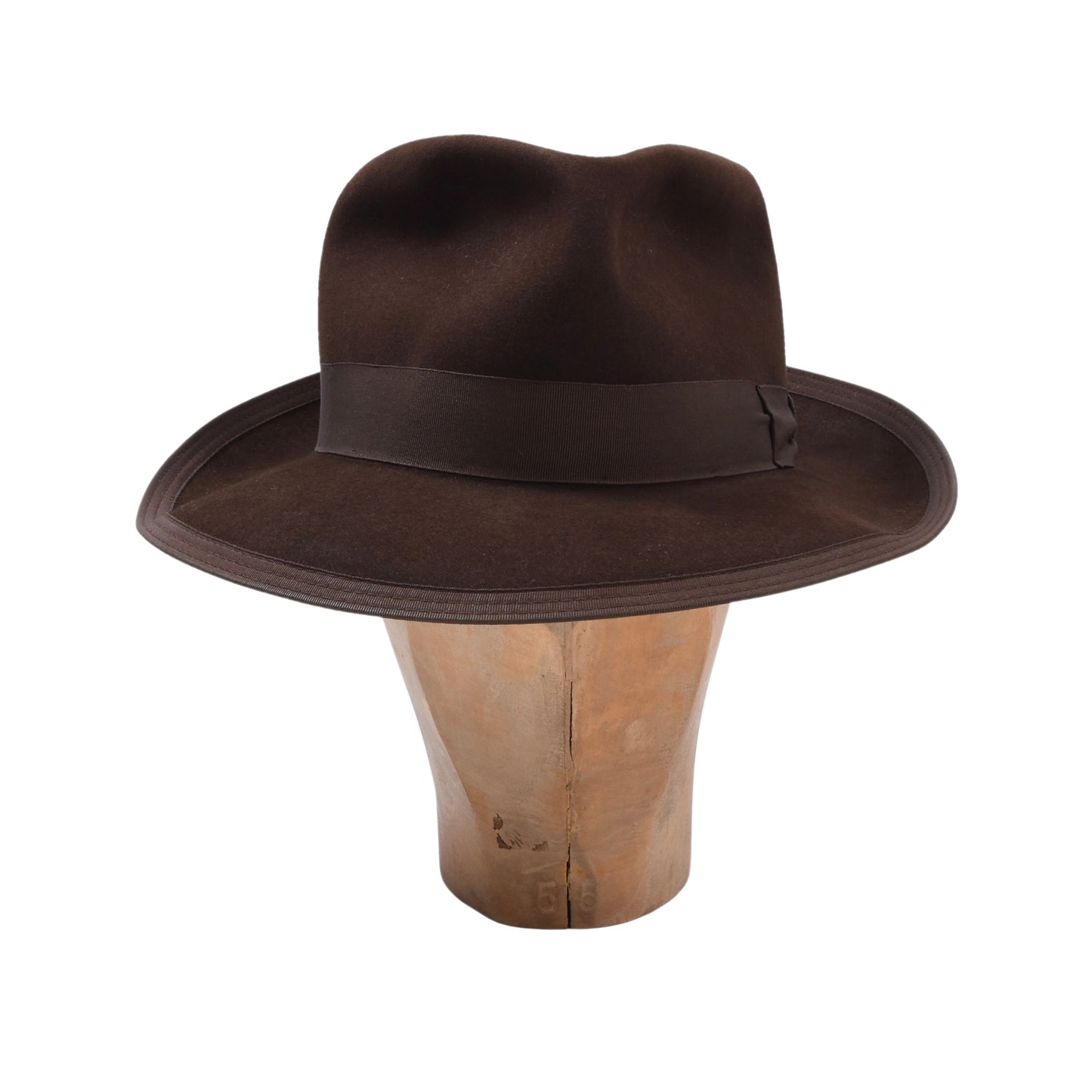 Skriwanek Hut, 1930er-1940er Jahre, 6,5 cm Krempe, Größe 56, Braun