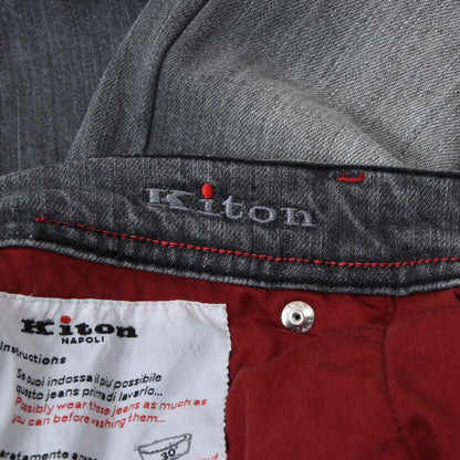 Kiton Napoli Jeans Slim Waist ca. 42cm - Grey