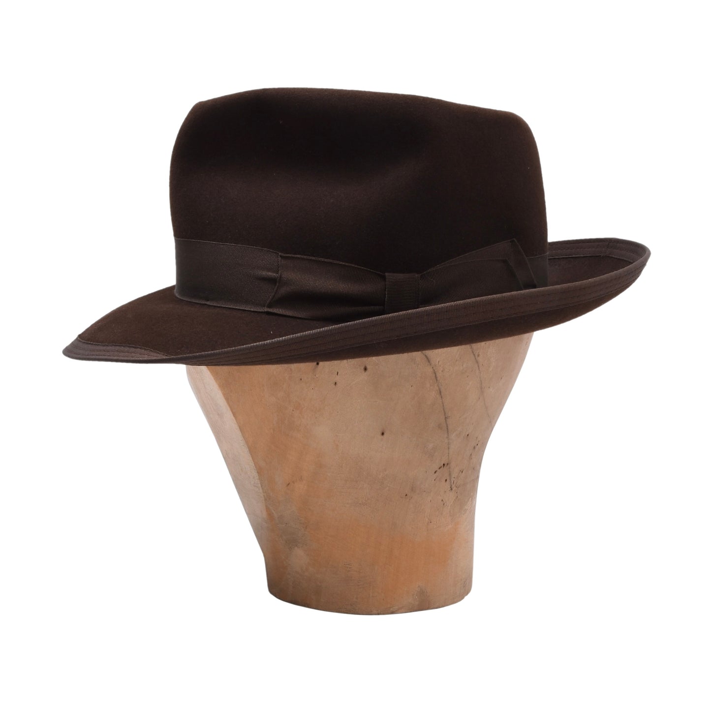 Skriwanek Hut, 1930er-1940er Jahre, 6,5 cm Krempe, Größe 56, Braun