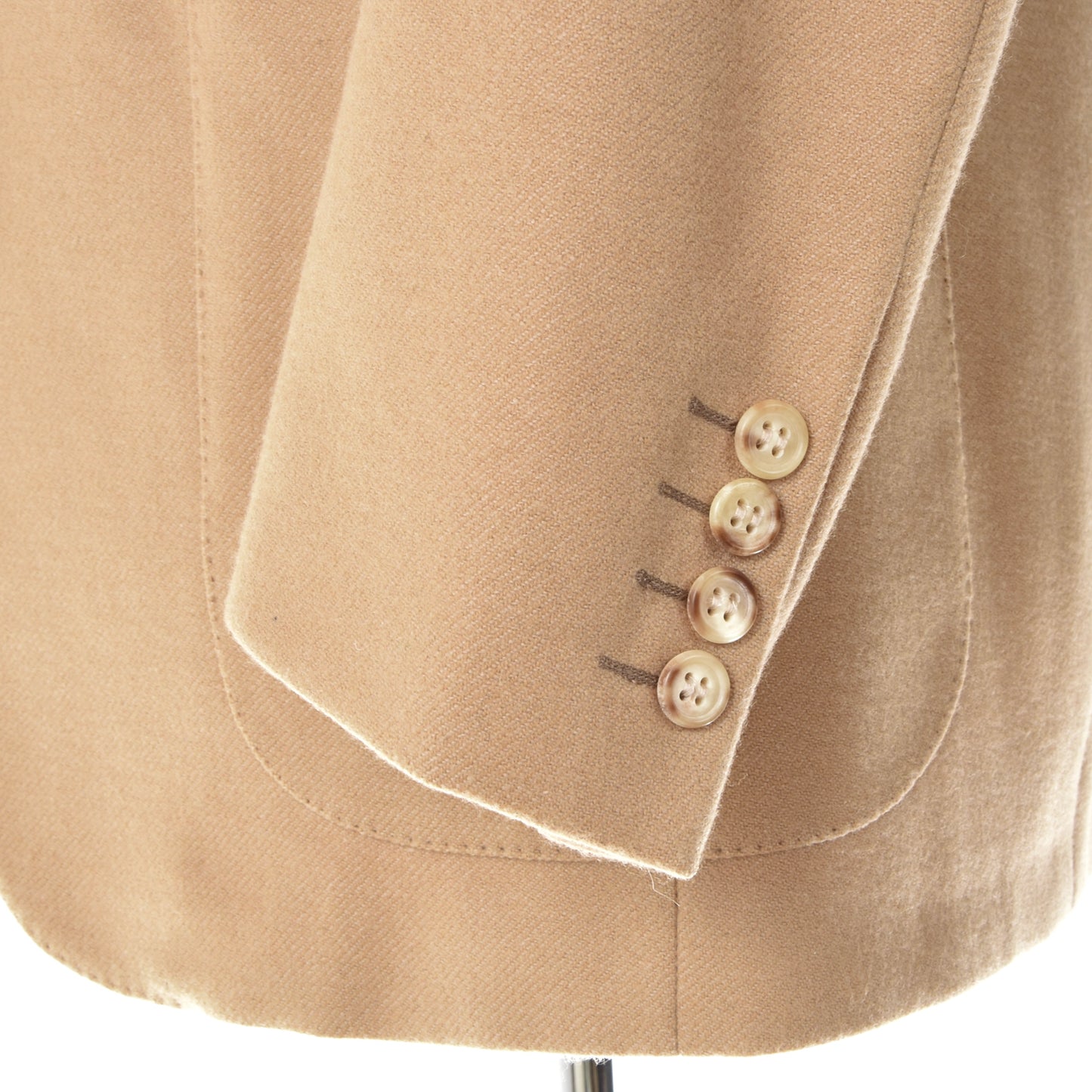 Vintage Ermenegildo Zegna Wool-Cashmere Jacket Size 50 ca. 51.5cm - Tan