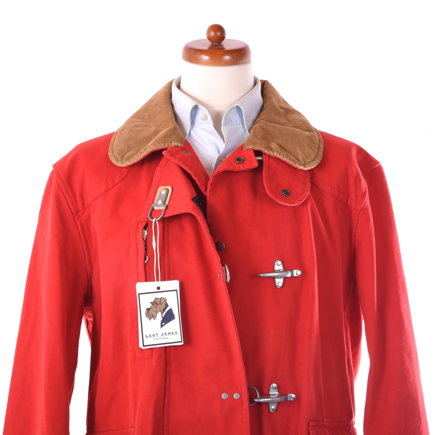 Fay Archive 4 Ganci Feuerwehrjacke, Größe L, Brustumfang ca. 63 cm – Rot