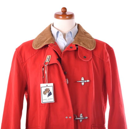 Fay Archive 4 Ganci Feuerwehrjacke, Größe L, Brustumfang ca. 63 cm – Rot