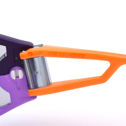 Vintage Alpina Superbike S Shield Radsport-Sonnenbrille Made in West Germany - Lila/Orange
