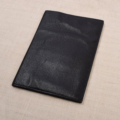 NOS Luxury Leather Travel Wallet Multi Pocket ca. 12cm - Black