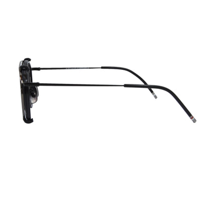Thom Browne TB710 Frames + Clip-On Mirrored Sunglasses - Black