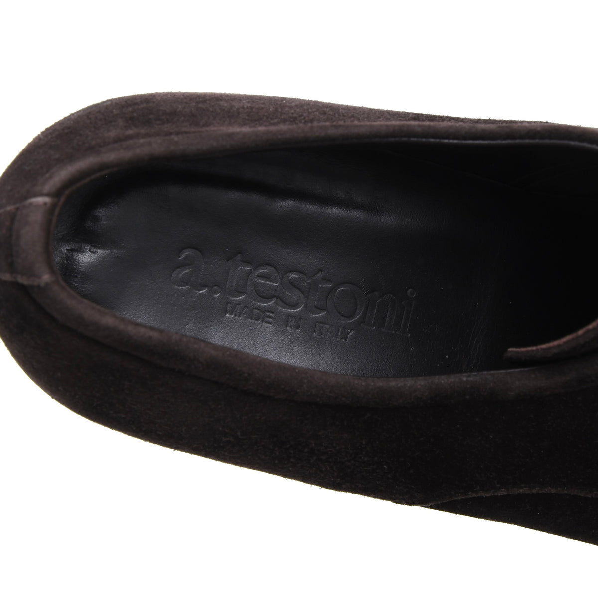 A. Testoni Suede Shoes Made in Italy Size 8 - Chocolate Brown