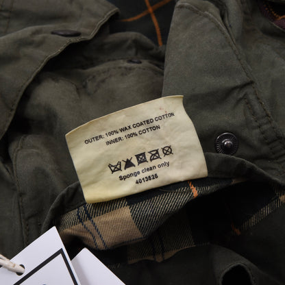 Barbour Beaufort Waxed Jacket Size 42 Chest ca. 61cm - Green