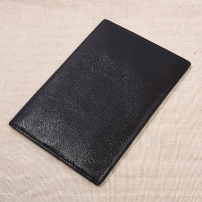NOS Luxury Leather Travel Wallet Multi Pocket ca. 12cm - Black