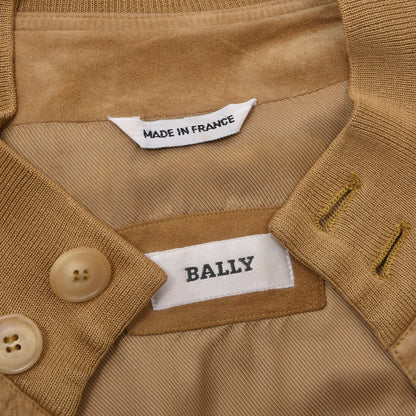 Vintage Bally Wildleder Blouson/Jacke Made in France Größe 50 Brust ca. 61,5cm - Hellbraun