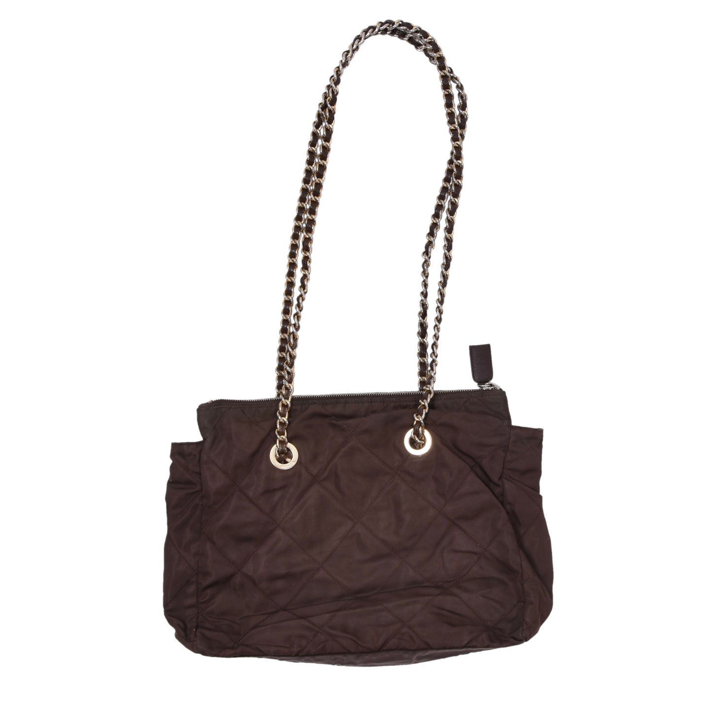 Vintage Prada Milano Quilted Nylon Purse ca. 31cm - Brown