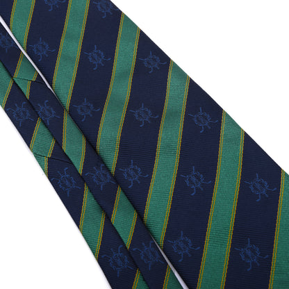 St. Andrews Links Seidenkrawatte ca. 145cm/10.3cm - Blau/Grün