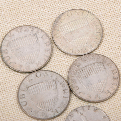 Österreichische Schillingmünzen .640 Silber