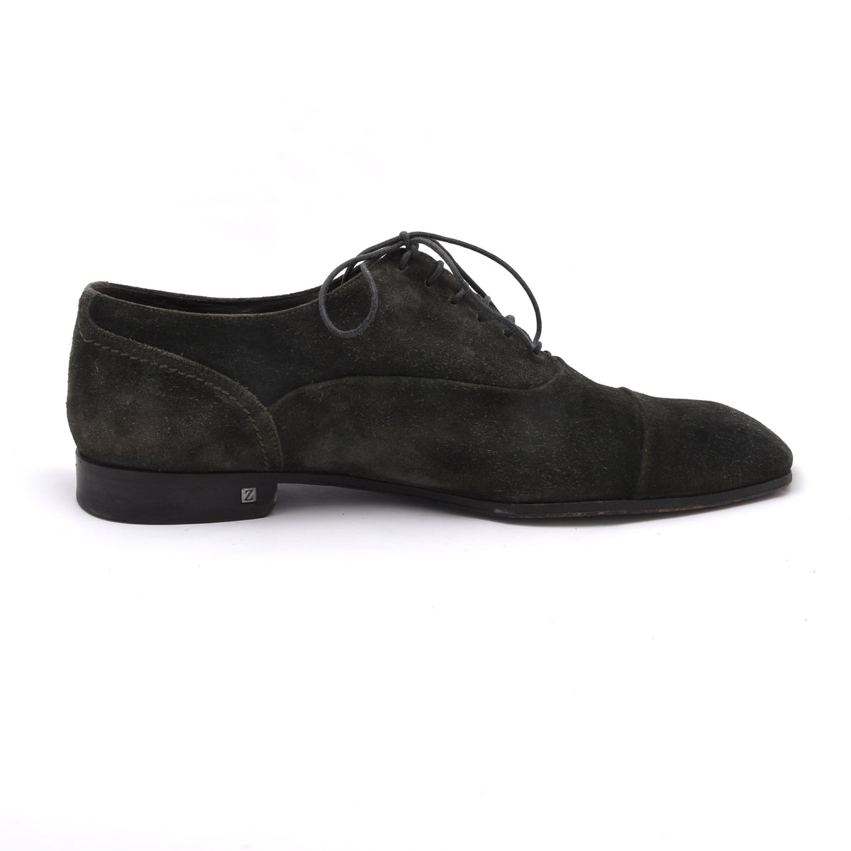 Z Zegna Wildleder Schuhe Gr. EU 7 / US 8 Made in Italy - Grün
