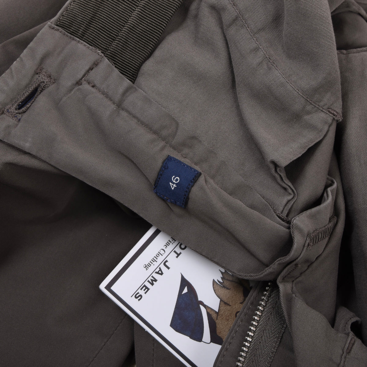 Incotex Royal Batavia High Comfort Hosen Gr. 46 Slim Fit - Grau-Braun