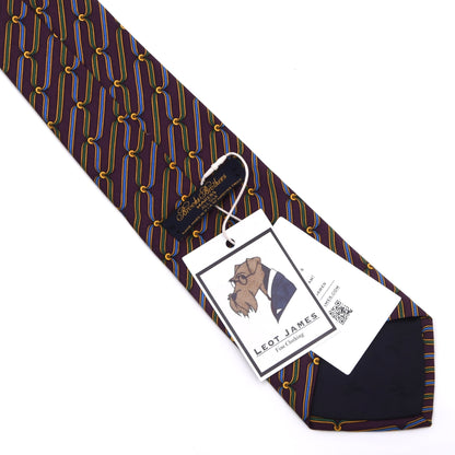 Brooks Brothers 100% Seide Krawatte Made in USA – Lila Bänder