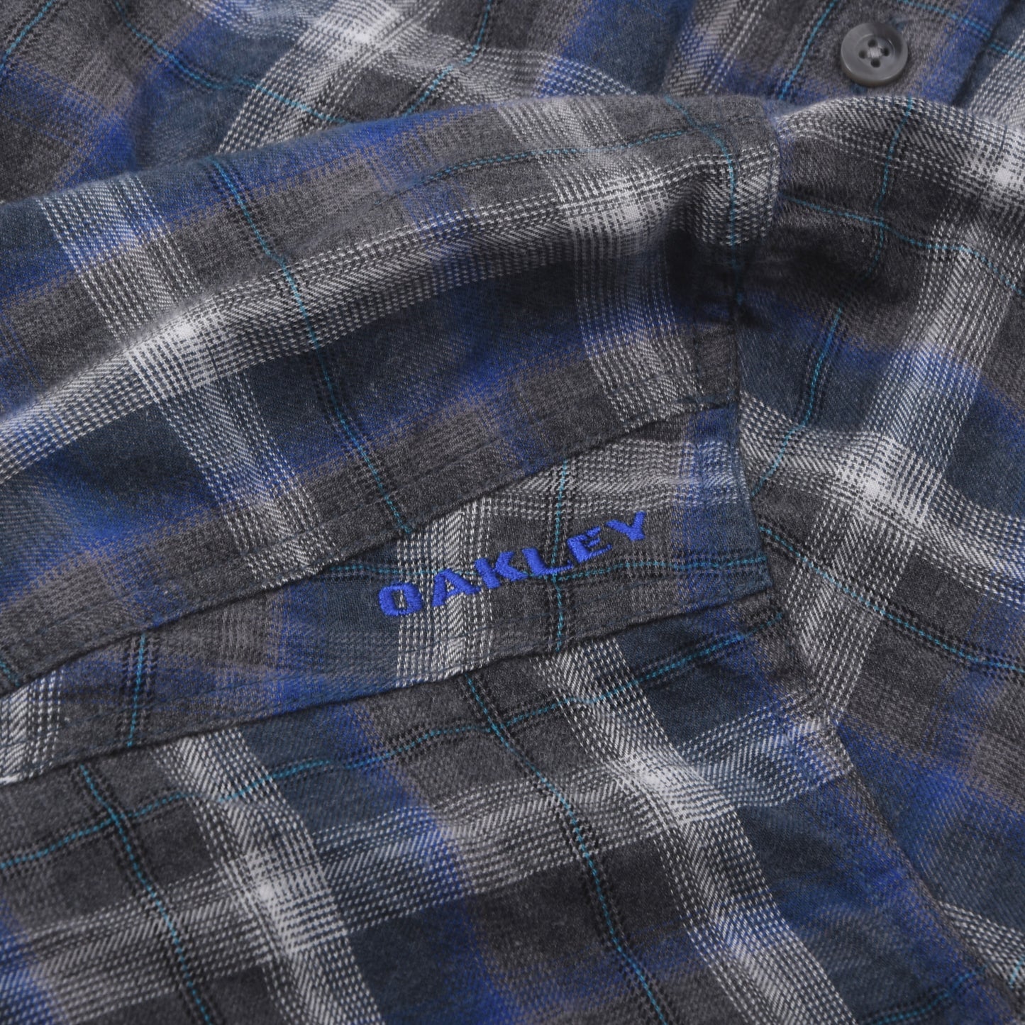 Oakley Cotton Flannel Shirt Size S - Blue/Grey Plaid
