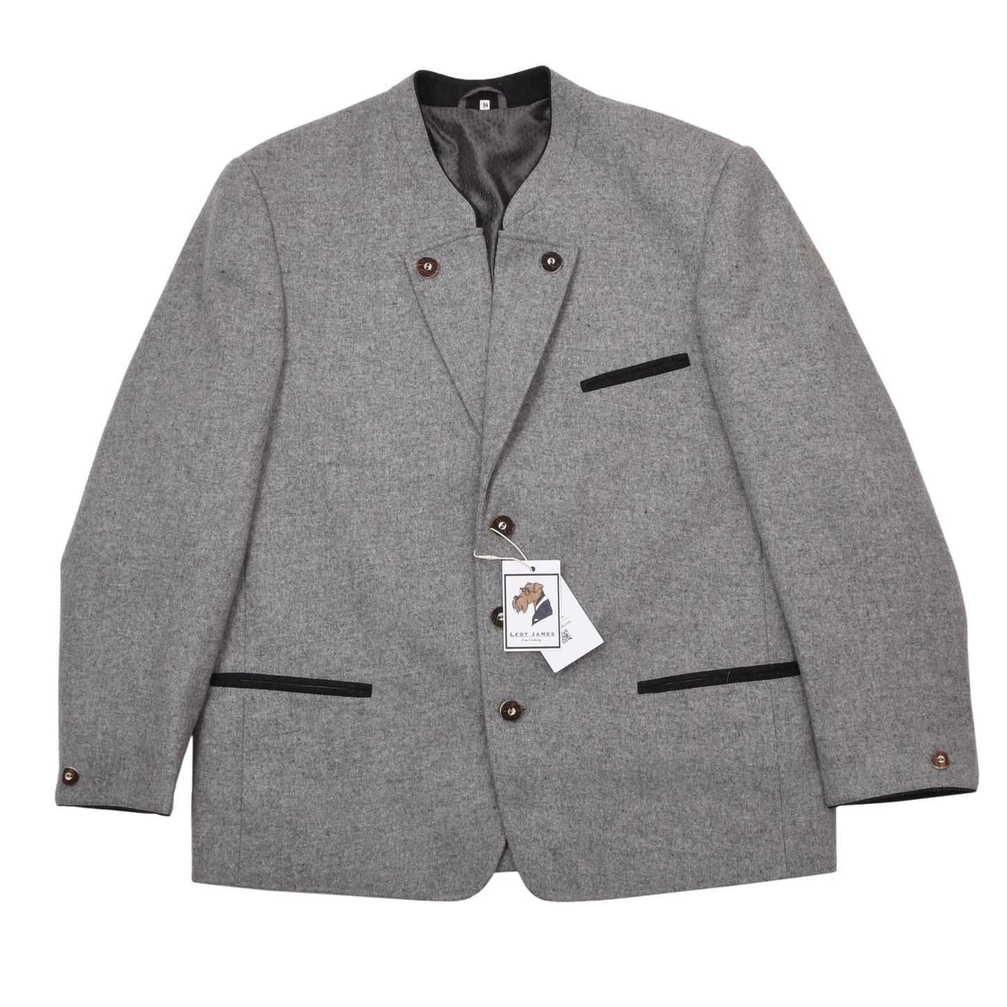 Orig. Dachstein 100% Wolle Janker/Jacke Größe 54 ca. 61cm - Grau