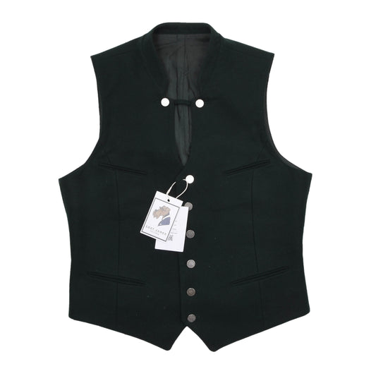 Klassische Wollweste/Trachtengilet Größe 46 ca. 49,5cm - Grün