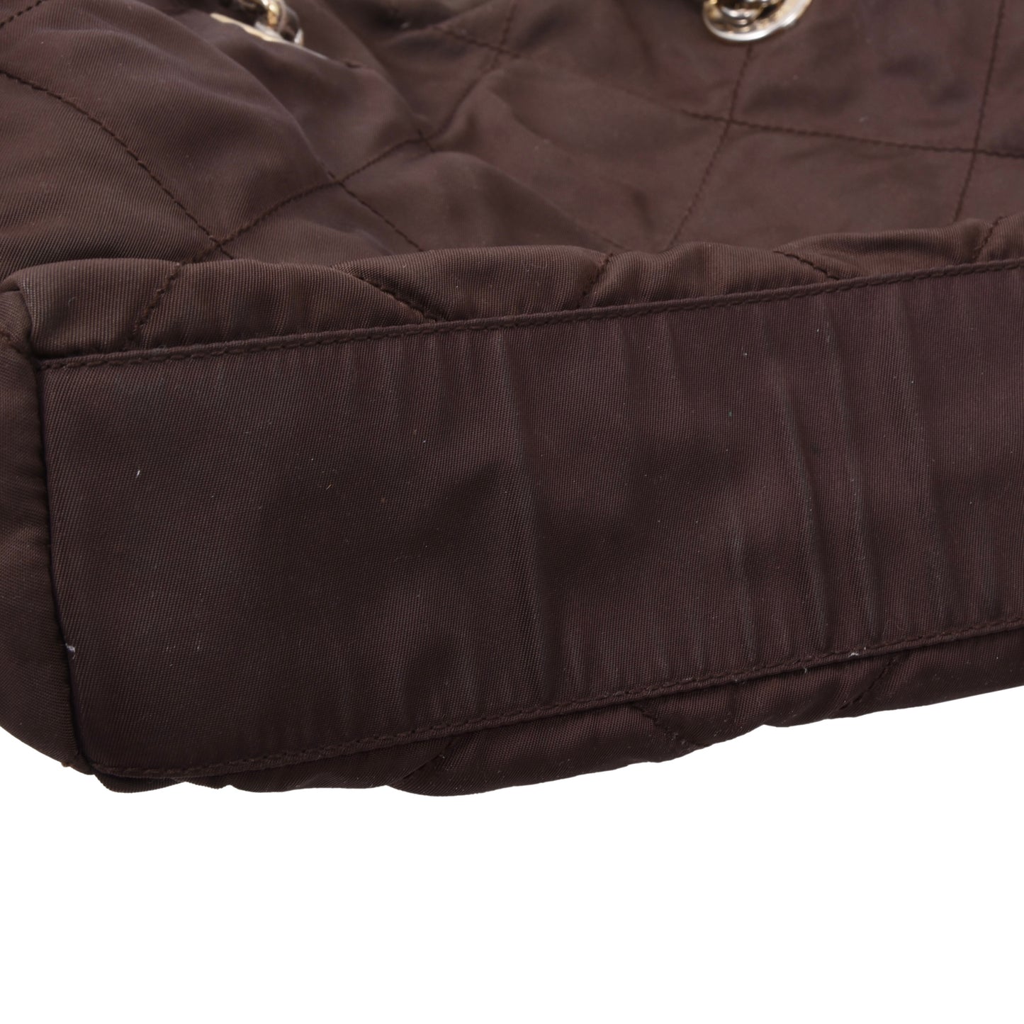 Vintage Prada Milano Quilted Nylon Purse ca. 31cm - Brown