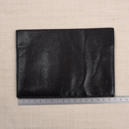 NOS Luxury Leather Travel Wallet Multi Pocket ca. 12cm - Black
