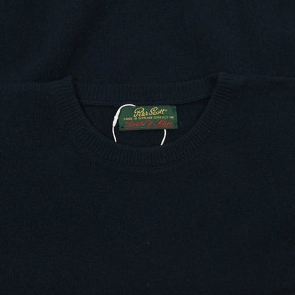 Peter Scott 100% Wool Sweater Chest ca. 58cm - Green Mélange