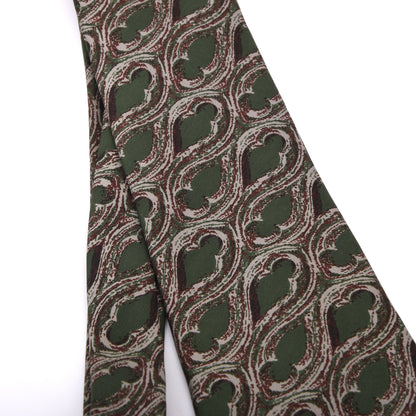 Vintage Fendi Roma Seide Krawatte – Grün Swirls