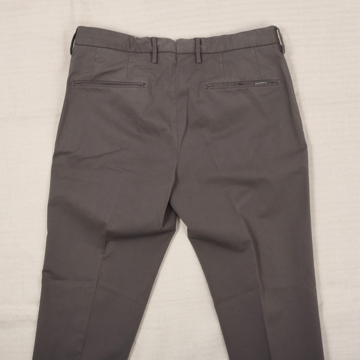 Incotex Royal Batavia High Comfort Hosen Gr. 46 Slim Fit - Grau-Braun
