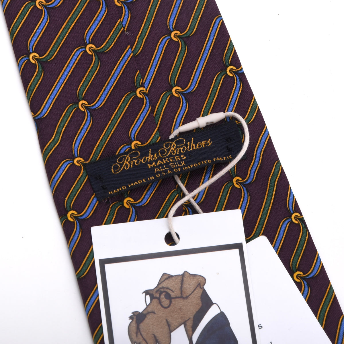Brooks Brothers 100% Seide Krawatte Made in USA – Lila Bänder