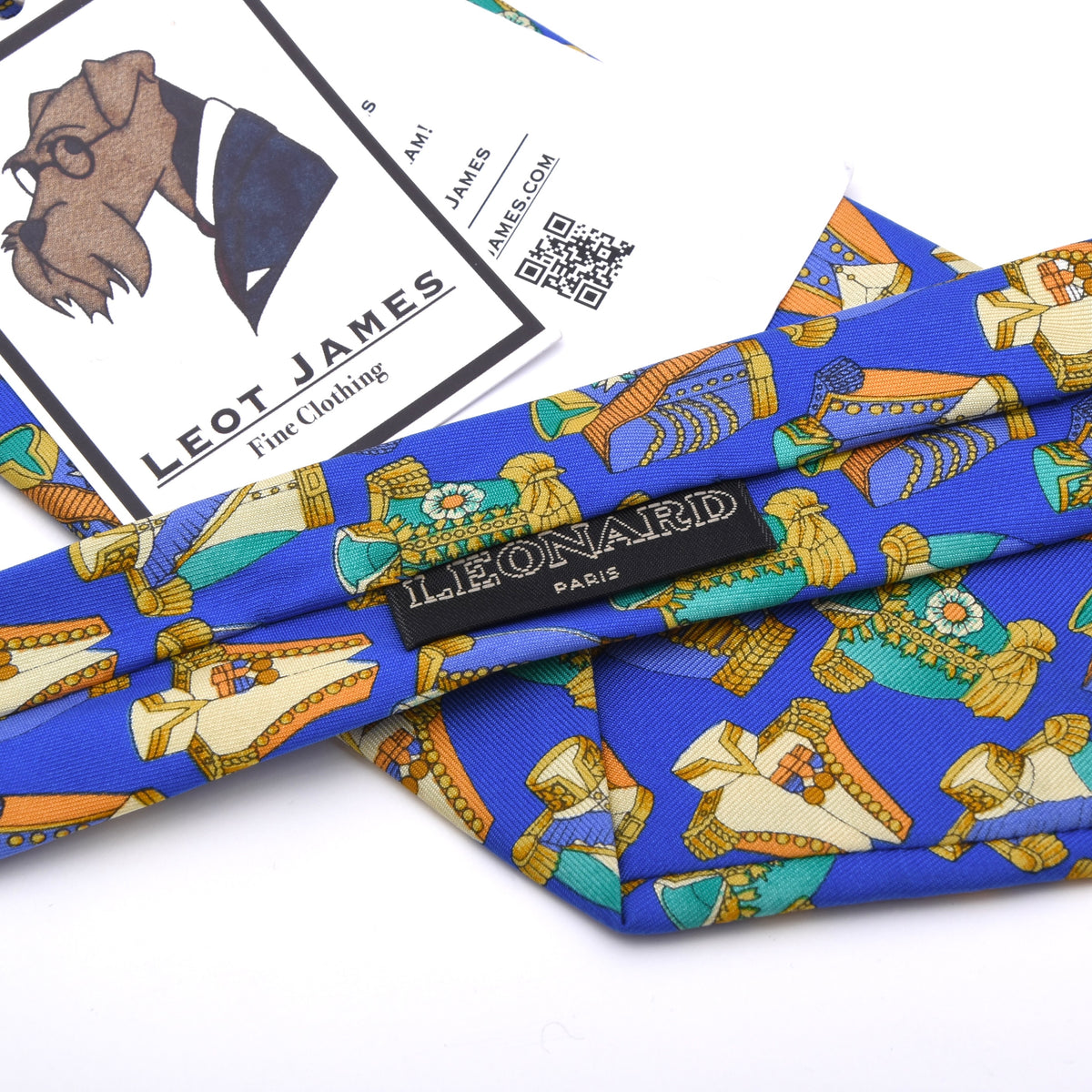 Leonard Paris Seide Krawatte Made in Italy - Dessin N'003