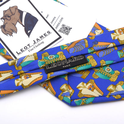 Leonard Paris Seide Krawatte Made in Italy - Dessin N'003