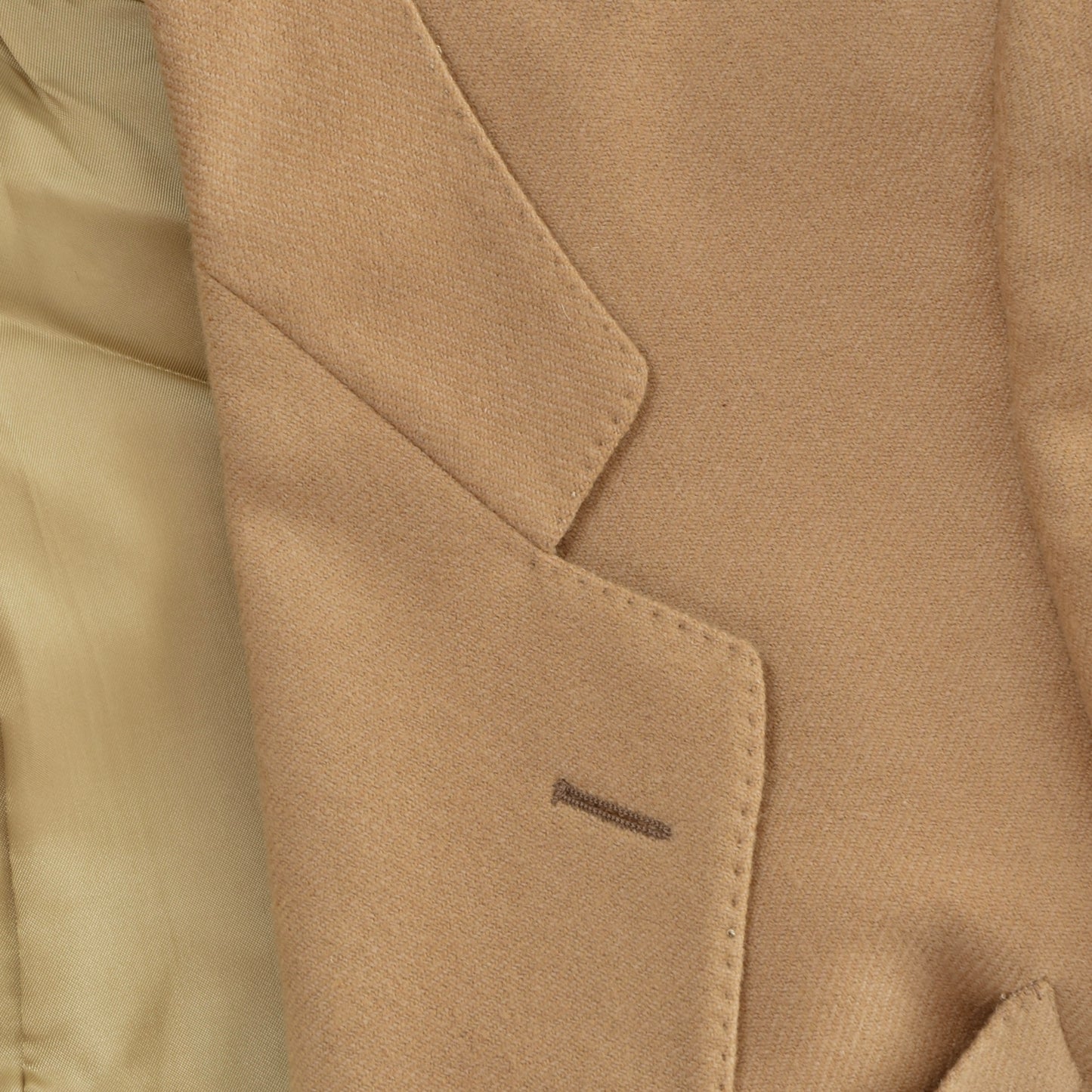 Vintage Ermenegildo Zegna Wool-Cashmere Jacket Size 50 ca. 51.5cm - Tan