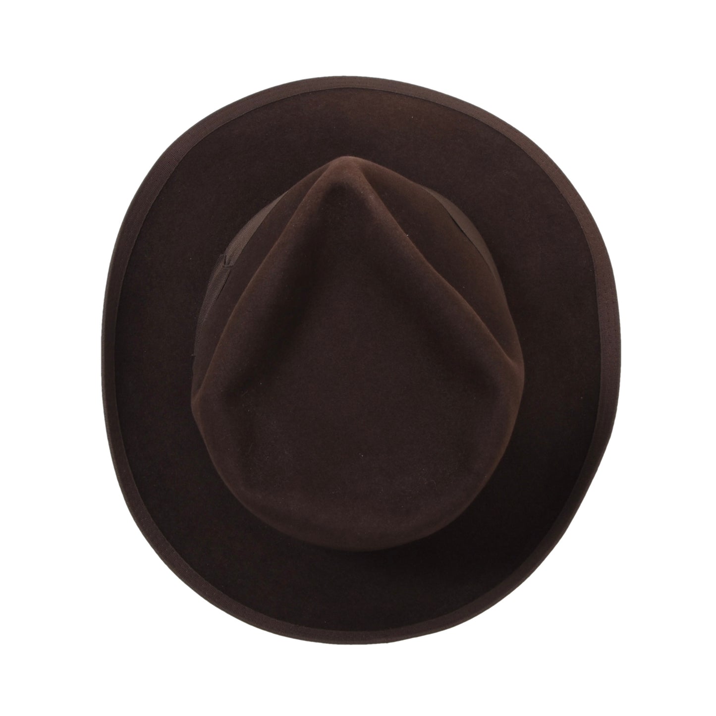 Skriwanek Hut, 1930er-1940er Jahre, 6,5 cm Krempe, Größe 56, Braun