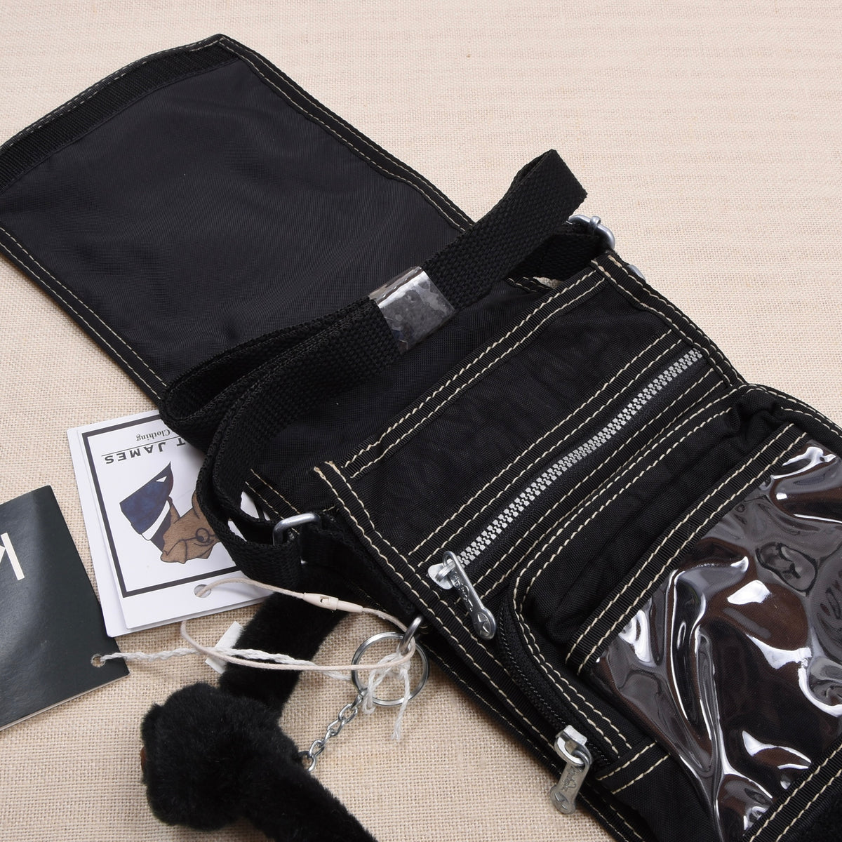 NOS Kipling Cross Body Bag/Pouch - Black