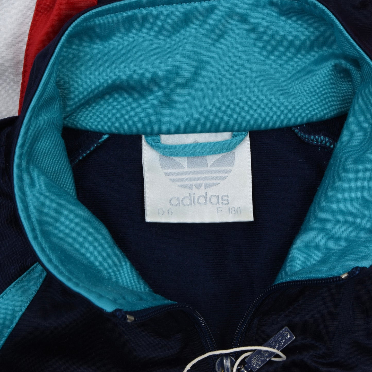 Vintage Adidas 1990 Jogginganzug Größe D6 - Marinblau, Smaragdgrün, Rot