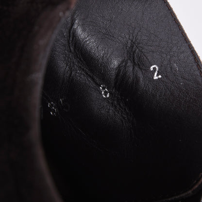 A. Testoni Suede Shoes Made in Italy Size 8 - Chocolate Brown