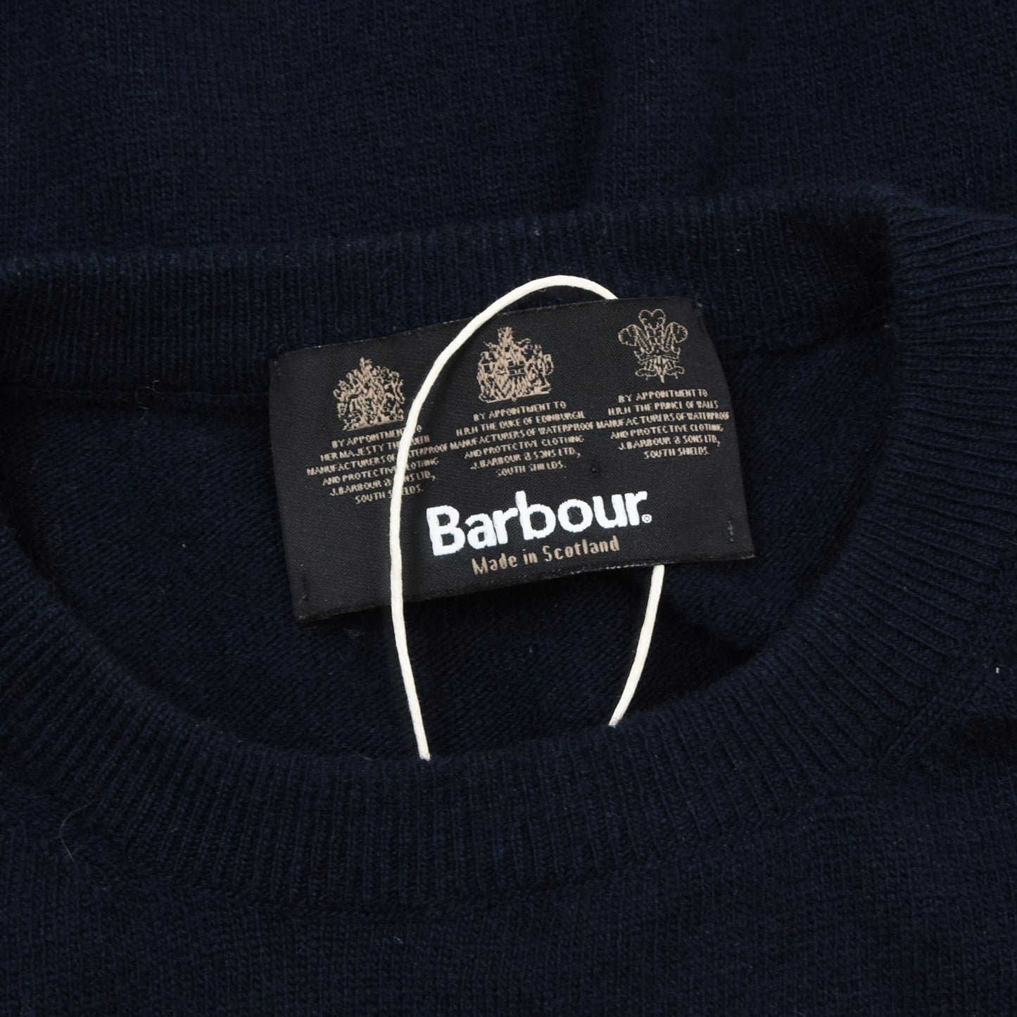 Barbour 100% Wool Sweater Size M - Navy Blue