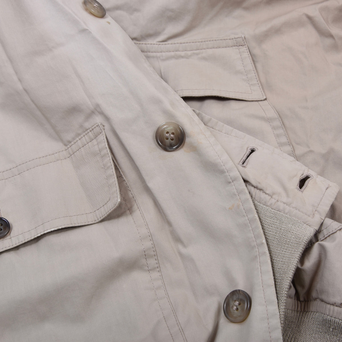 Vintage Burberrys Blouson/Jacke Gr. 52 Made in Spain - Beige-Grau