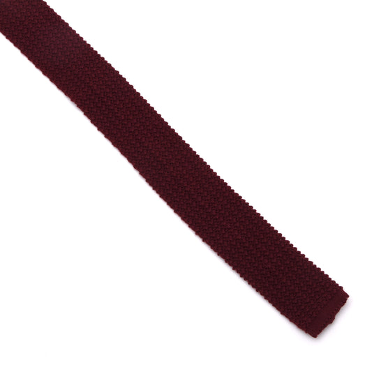NOS Bleyle Knit Wool Tie - Bordeaux