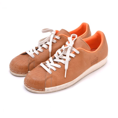 Adidas Superstar Sneakers 80s Clean Leather Größe 42 2/3 - Hellbraun/Orange