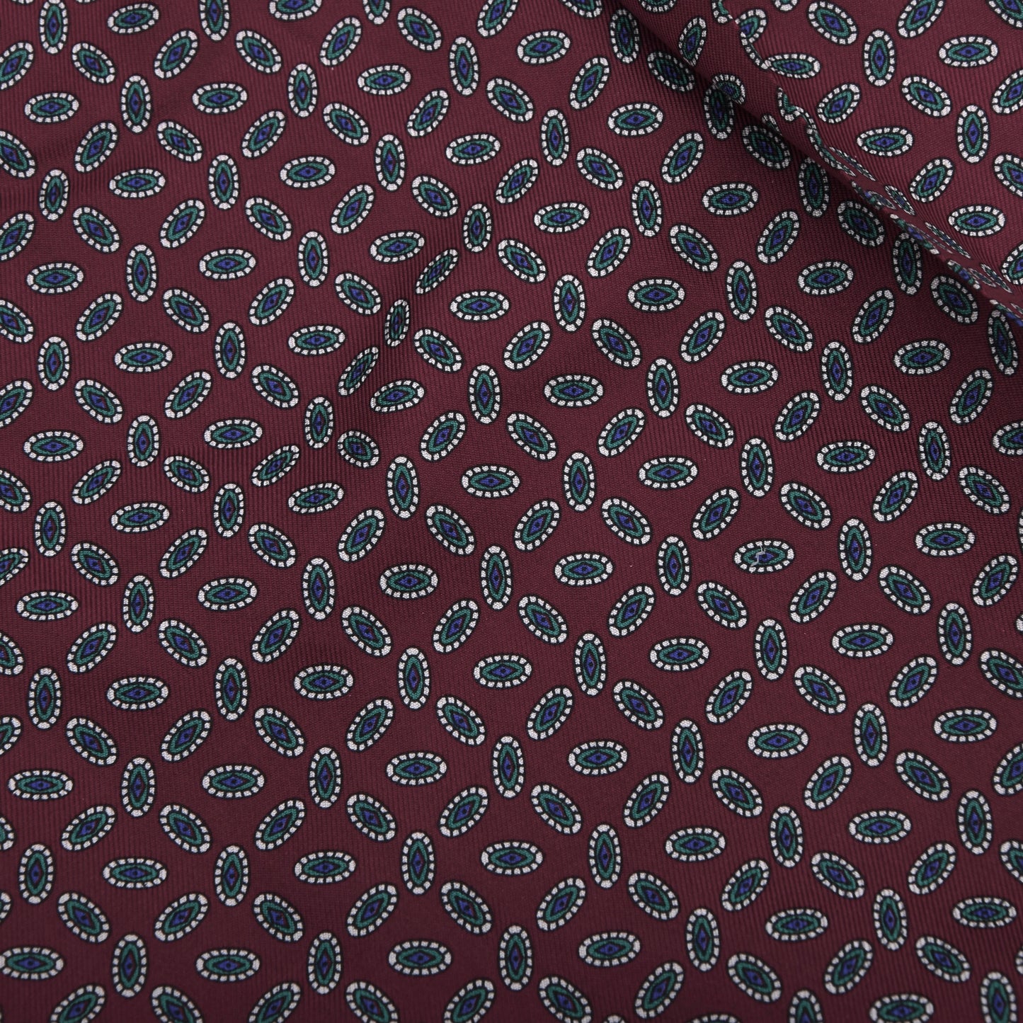 Tie Rack Silk Ascot/Cravat Tie ca. 118.5cm/15.6cm - Burgundy Neat