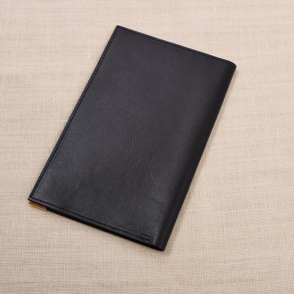 NOS Creation G. Leonard Leather Notepad Wallet - Black
