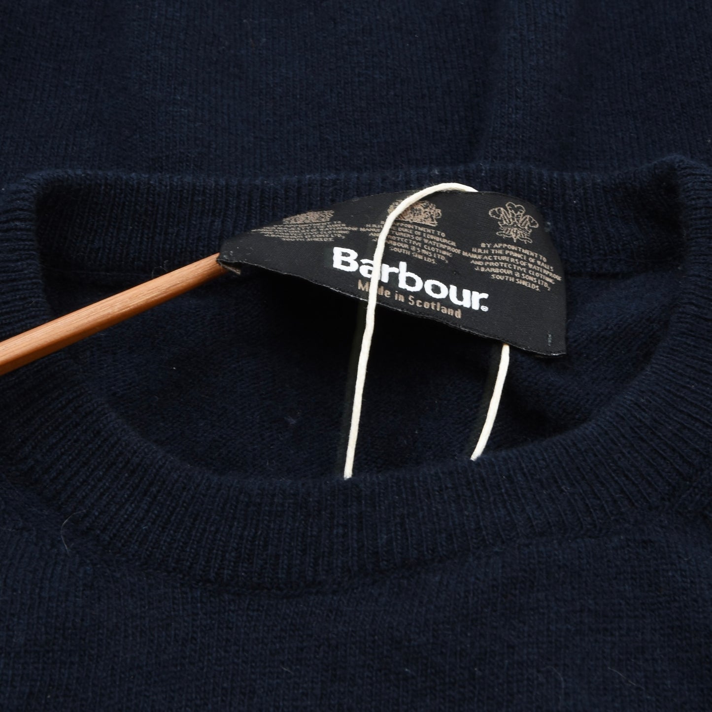 Barbour 100% Wool Sweater Size M - Navy Blue