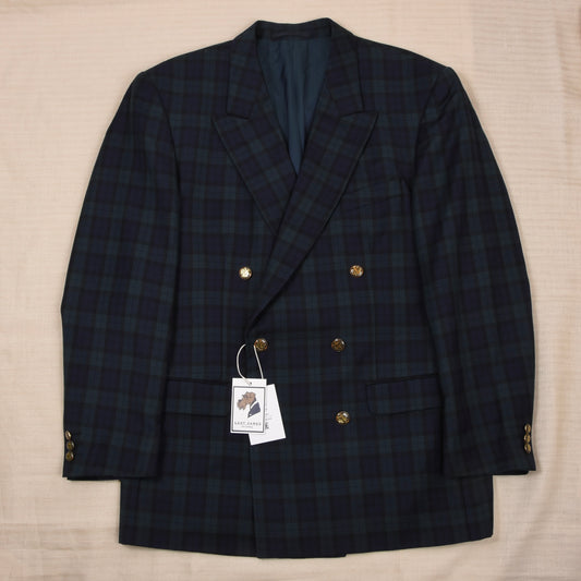 Licona Wool Double-Breasted Jacket Size 106 - Blackwatch
