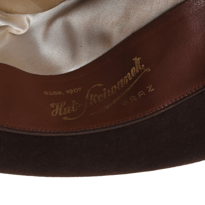 Skriwanek Hut, 1930er-1940er Jahre, 6,5 cm Krempe, Größe 56, Braun